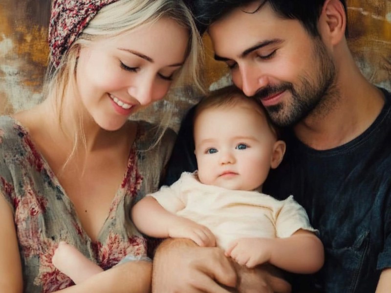 Eine Familie. (KI-generiert)