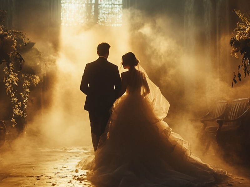Eine Hochzeit. (KI-generiert)
