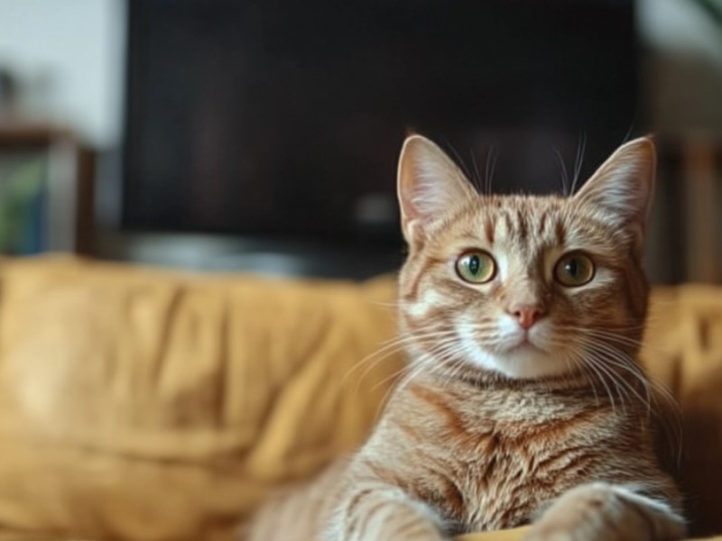 Eine Katze. (KI-generiert)
