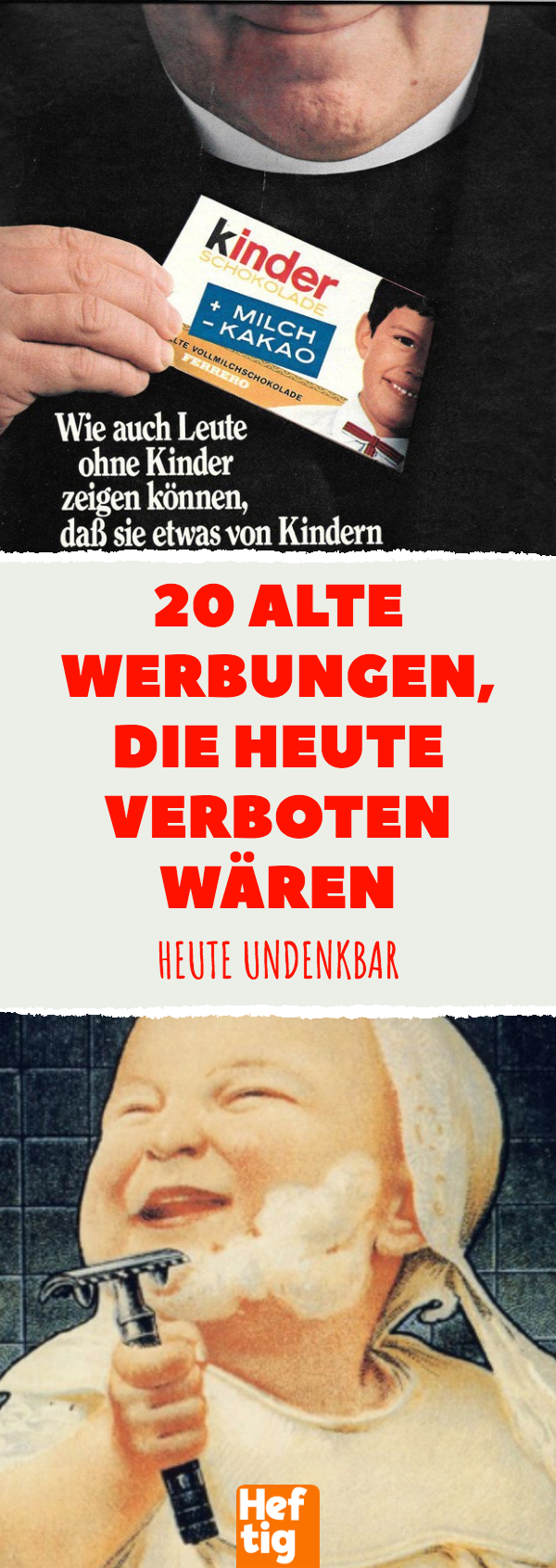 20 alte Werbungen, die heute verboten wären