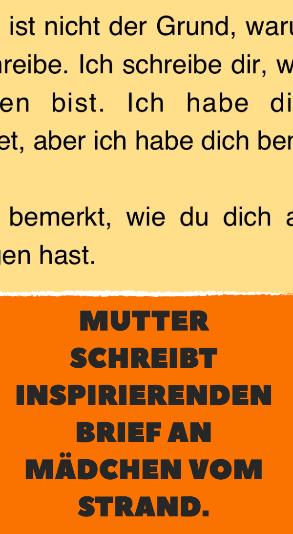 Mutter schreibt Brief an beschämtes Mädchen.