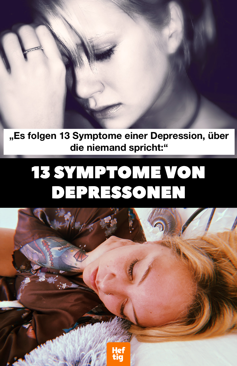 Depression: 13 Symptome, über die niemand spricht