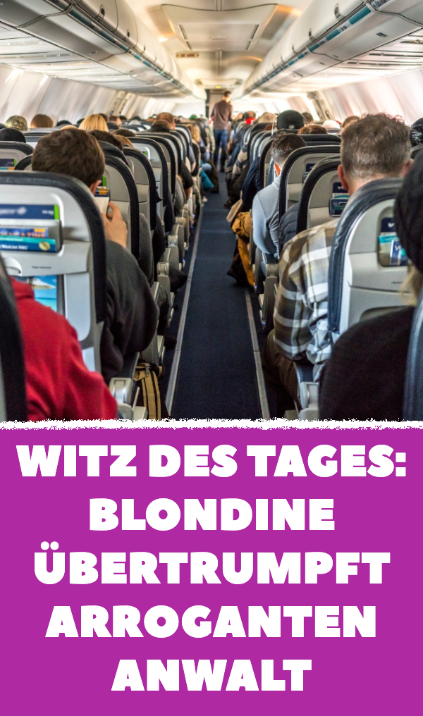 Witz des Tages: Blasierter Anwalt hält Blondine für blöd