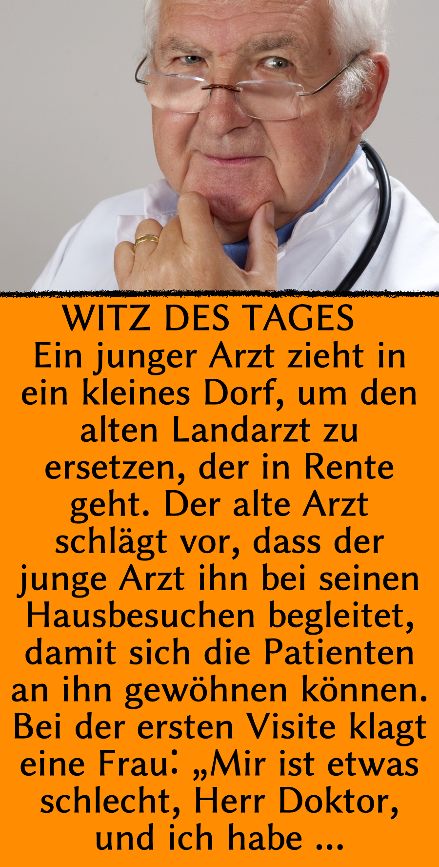 Witz des Tages: Landarzt findet Überraschung unterm Bett