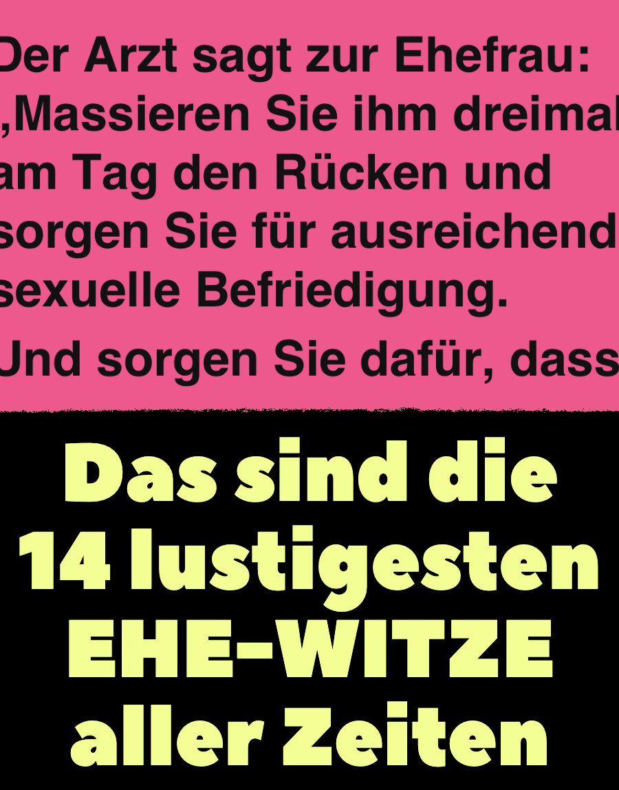 Das sind die 14 lustigsten Ehe-Witze