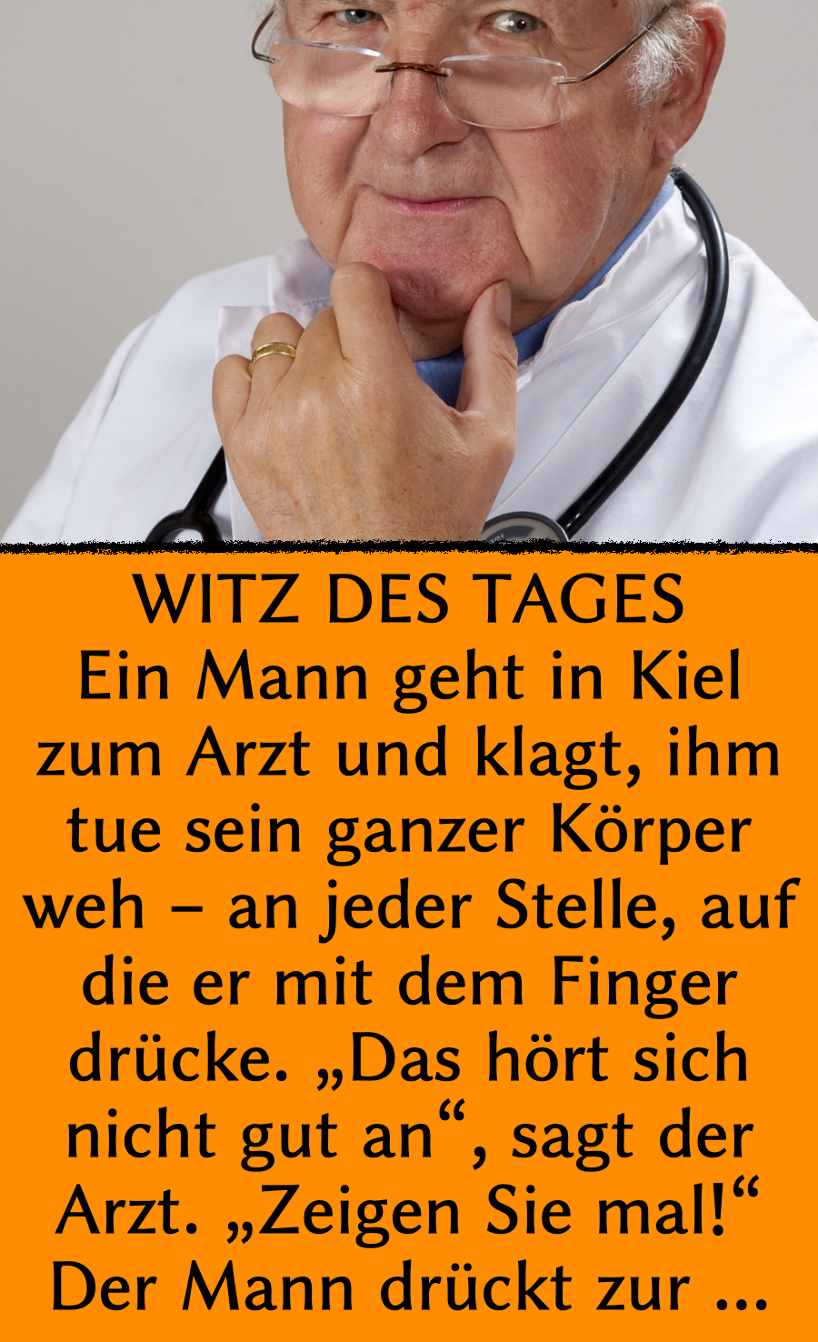 Ostfriesen-Witz des Tages: Arzt klärt Schmerzen auf