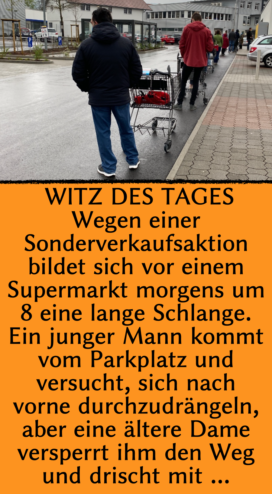 Witz des Tages: Schlägerei im Supermarkt