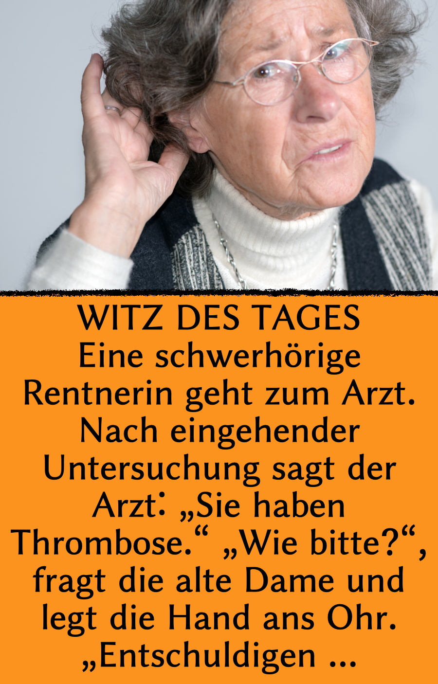 Witz des Tages: Untersuchung endet mit Missverständnis