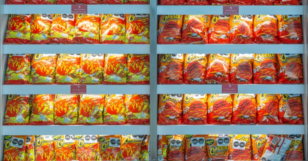 Cheetos in einem Supermarkt